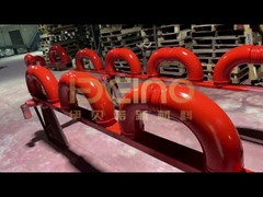 মসৃণ কংক্রিট পাম্প কনুই হালকা ওজন কংক্রিট পাম্প বুম পাইপ কংক্রিট পাম্প কনুই আস্তরণের সিরামিক