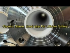 আইএসও সিরামিক স্লিভ আচ্ছাদিত পাইপ টি করন্ডাম সিরামিক ধাতুবিদ্যায় ব্যবহৃত সিরামিক আচ্ছাদিত টি পাইপ